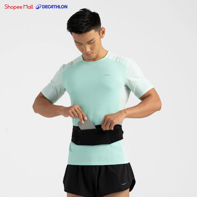Áo thun chạy bộ nam thoáng khí Kiprun Light xanh lá nhạt DECATHLON 8830932