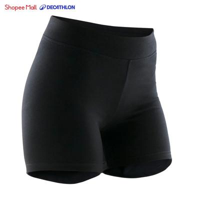 Quần short ôm sát tập gym fit+ 500 cho nữ đen DECATHLON DOMYOS mã 8511787