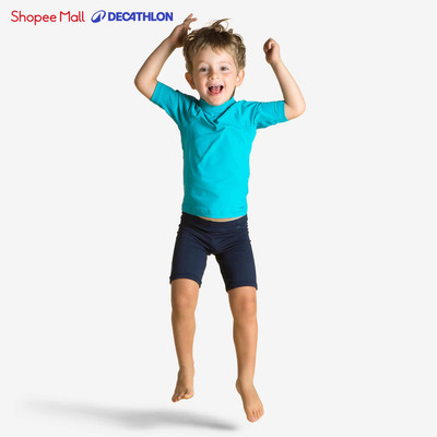 Áo thun chống tia UV cho trẻ em Xanh dương DECATHLON Nabaiji 8732493