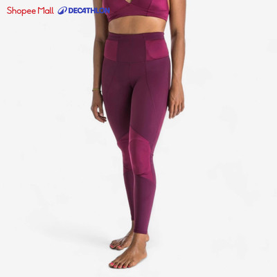 Quần legging lướt sóng cạp cao MELISSA cho nữ Hồng DECATHLON Olaian 8648059