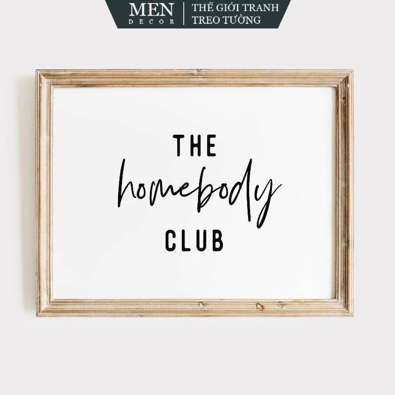Tranh treo tường, Homebody Club, Trendy Wall Art, Cute Quote Wall, Horizontal Art, Wall Art, Homebod