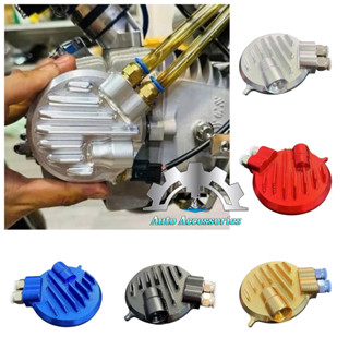 ✔️ Nắp tròn WAVE100, Nắp Cam CNC 3D có cảm biến nhiệt FI, có ống thông hơi, có đầu Cos cho WAVE DREAM ✔️