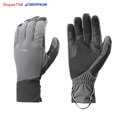 Găng tay trekking chống gió mt900 xám DECATHLON forclaz mã 8655822