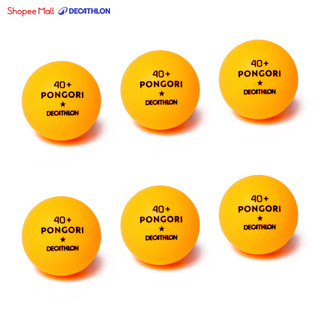 Hộp 6 quả bóng bàn ttb 100* 40+ cam DECATHLON PONGORI mã 8773562