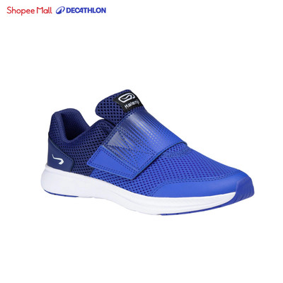Giày chạy bộ có quai dán at easy cho trẻ em xanh dương DECATHLON kalenji mã 8547237