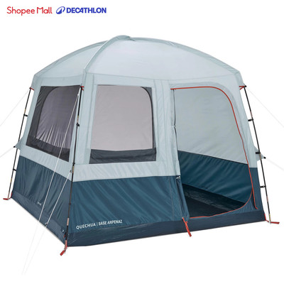 Lều cắm trại gia đình Arpenaz Base cho 6 người Xanh/Xám DECATHLON QUECHUA mã 8648391
