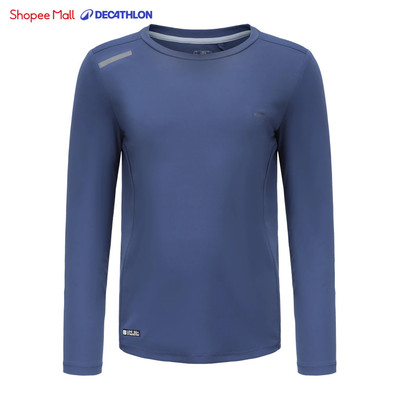 Áo thun thể thao dài tay chống tia uv 300 cho trẻ em xanh dương DECATHLON DECATHLON mã 8667005