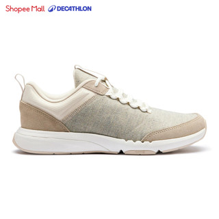  Giày đi bộ nữ Walk Active xám be DECATHLON 8643833 