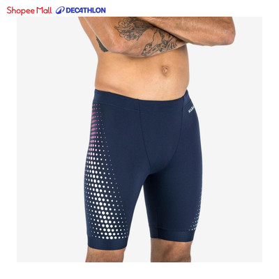 Quần bơi nam dạng lưới jammer fiti xanh navy Decathlon NABAIJI mã 8851734