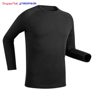 Áo giữ ấm giữ nhiệt mùa đông cơ bản cho nam đen DECATHLON wedze mã 8510029