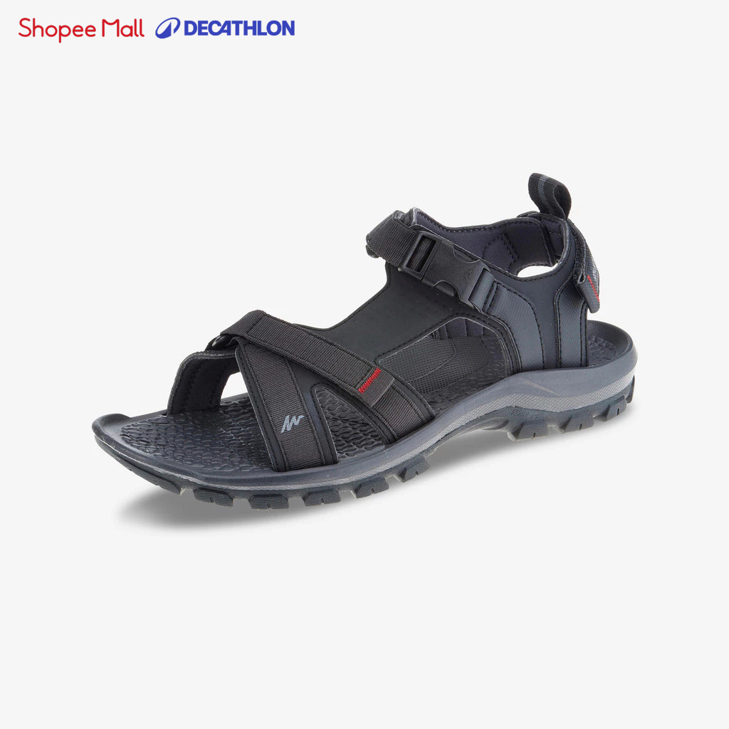 Sandal leo núi dã ngoại arpenaz 100 cho nam đen DECATHLON quechua mã 8357753