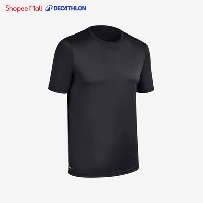Áo thun lướt sóng chống tia uv DECATHLON olaian cho nam đen mã 8787286