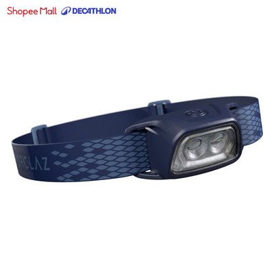 Đèn pin đeo đầu trekking có pin sạc trek 100 usb 120 lumen xanh dương DECATHLON forclaz mã 8505682