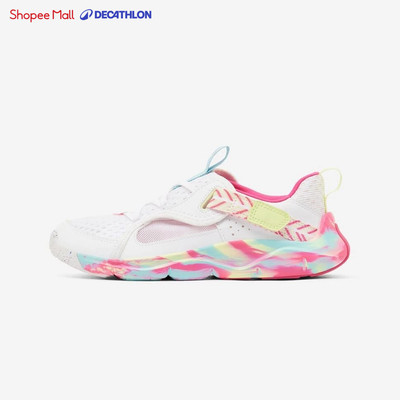 Giày trẻ em thoáng khí DECATHLON Playful Summer trắng/hồng