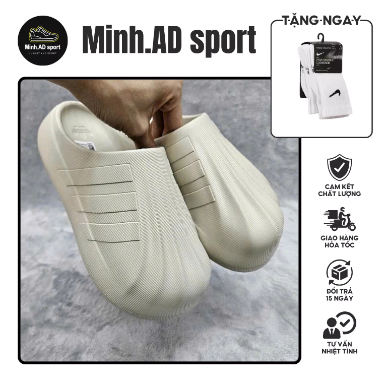 Dép sục đúc nguyên khối ADIFOM chống nước, Sục Adifom Superstar cao 4cm NAM-NỮ 36-43