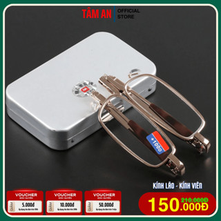 Kính lão đọc sách gấp gọn cao cấp nam nữ viễn thị cho người lớn tuổi sẵn độ (Mã TA-98)