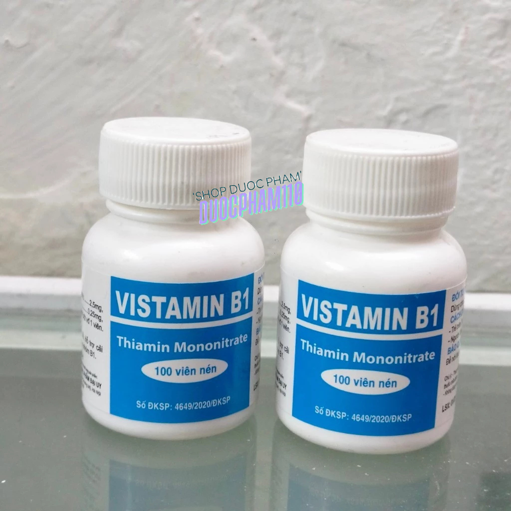 Viên uống bổ sung Vistamin B1 lọ 100 viên