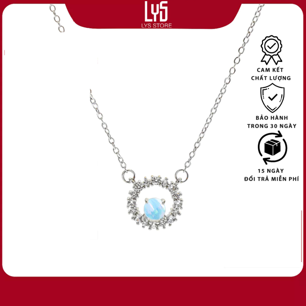 Dây chuyền bạc Lys Circle 6420SV - Dây chuyền chuẩn Bạc S925 Fullbox hộp PAN đầy đủ phụ kiện PAN