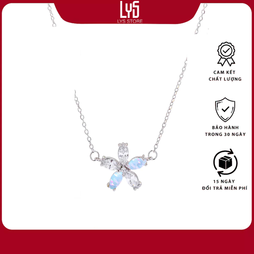 Dây chuyền bạc Lys Hoa Daisy 6419SV - Dây chuyền chuẩn Bạc S925 Fullbox hộp PAN đầy đủ phụ kiện PAN