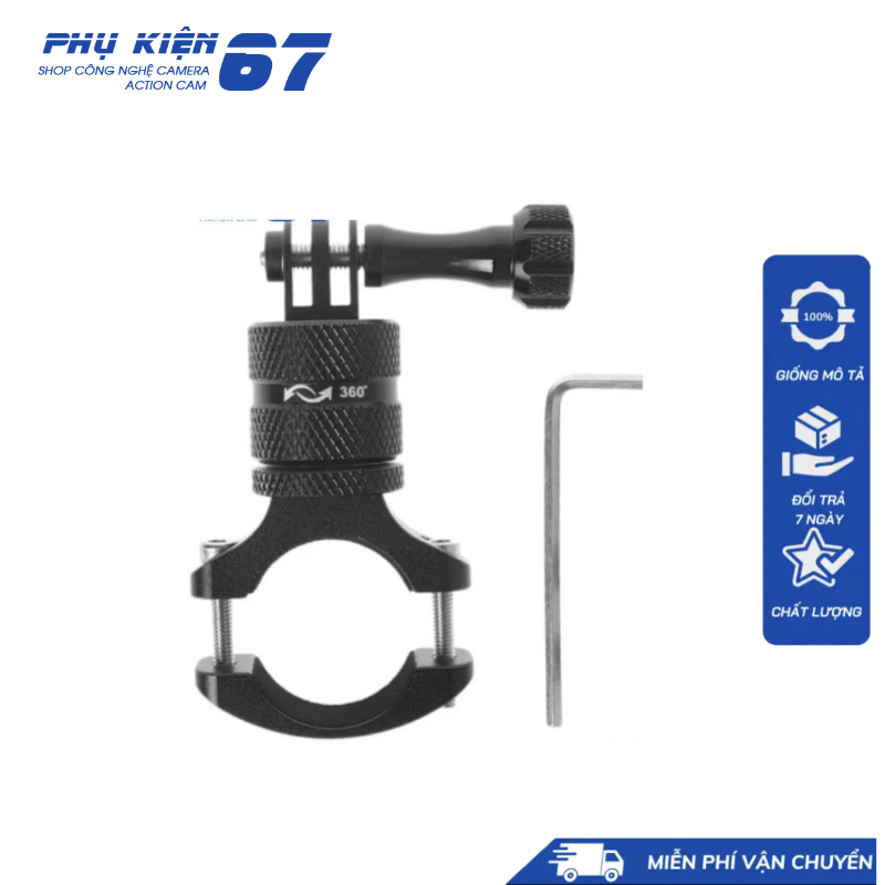 giá đỡ gắn xe máy quay gopro kim loại phụ kiện gopro PHỤ KIỆN 67VN