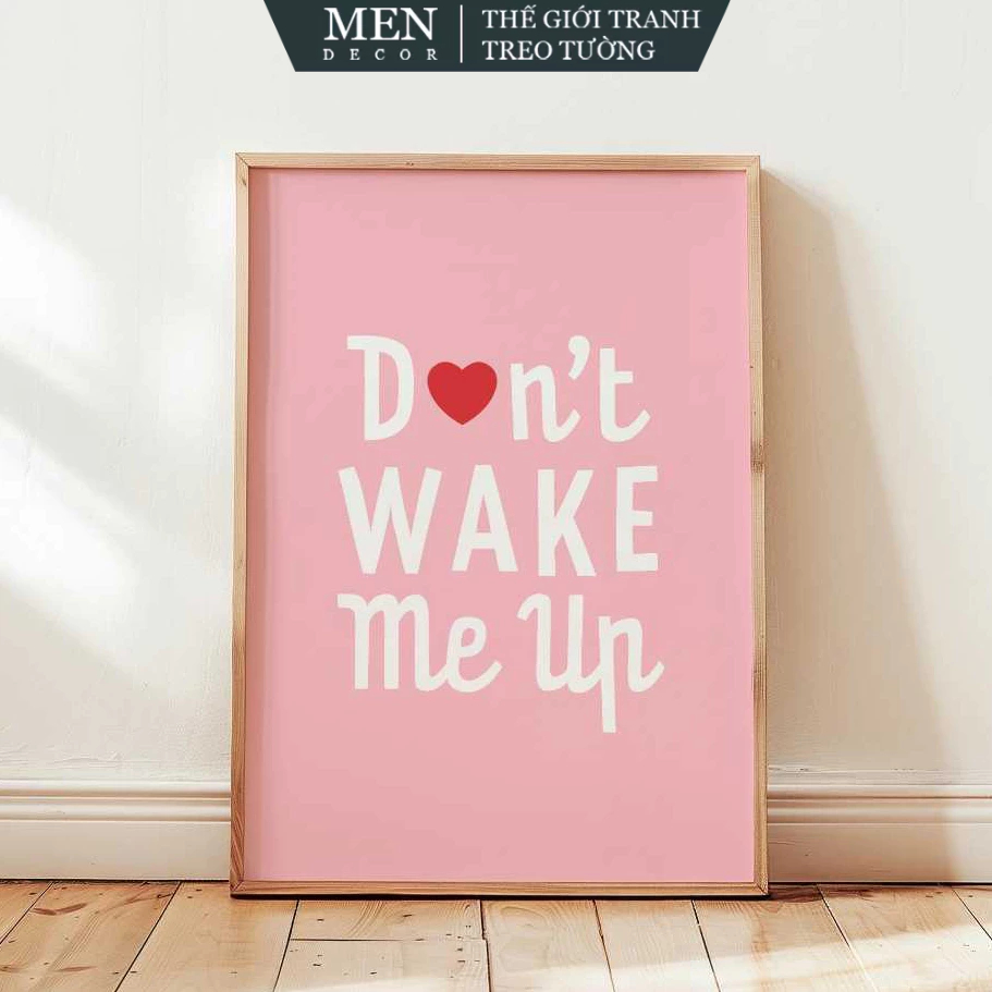 Tranh treo tường, Teen Girl Room Decor, Don’t Wake Me Up, Funny Quotes Art, Preppy Room Decor, Trend