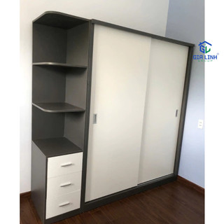 [miễn phí giao lắp HCM] TỦ QUẦN ÁO CỬA LÙA CAO CẤP - GỖ MDF PHỦ MELAMINE