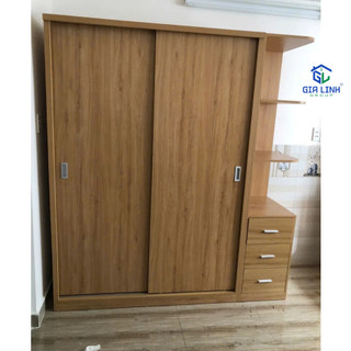 [miễn phí giao lắp HCM] TỦ QUẦN ÁO CỬA LÙA CAO CẤP - GỖ MDF PHỦ MELAMINE