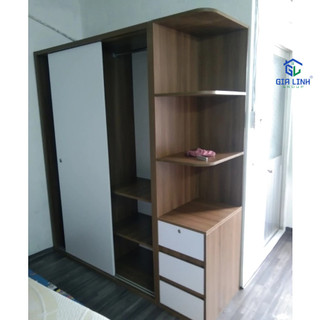 [miễn phí giao lắp HCM] TỦ QUẦN ÁO CỬA LÙA CAO CẤP - GỖ MDF PHỦ MELAMINE