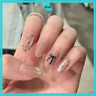  Nail Box Thiết Kế Mắt Mèo Chấm Bi Vẽ Nơ NB181 Nailbox Thạch - annienails 
