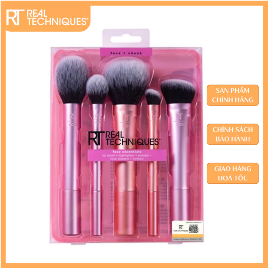 Bộ Cọ 5 Cây Cho Mặt RT REAL TECHNIQUES Face Essentials
