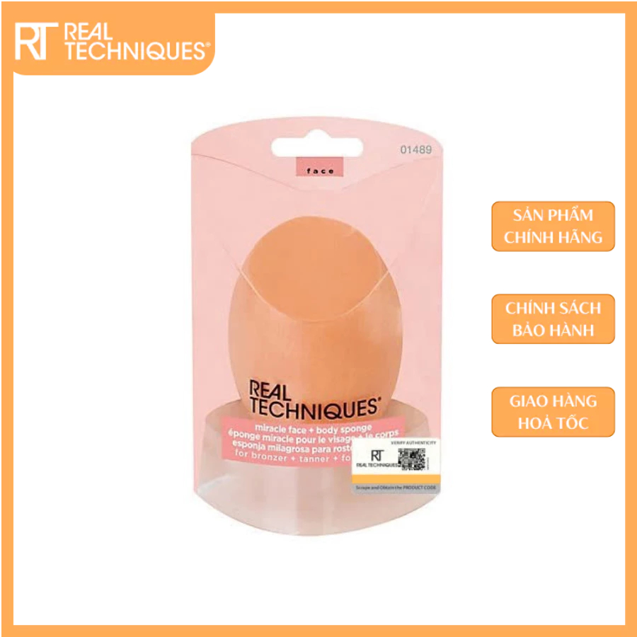 Mút Tán Lớn RT REAL TECHNIQUES MIRACLE FACE BODY SPONGE
