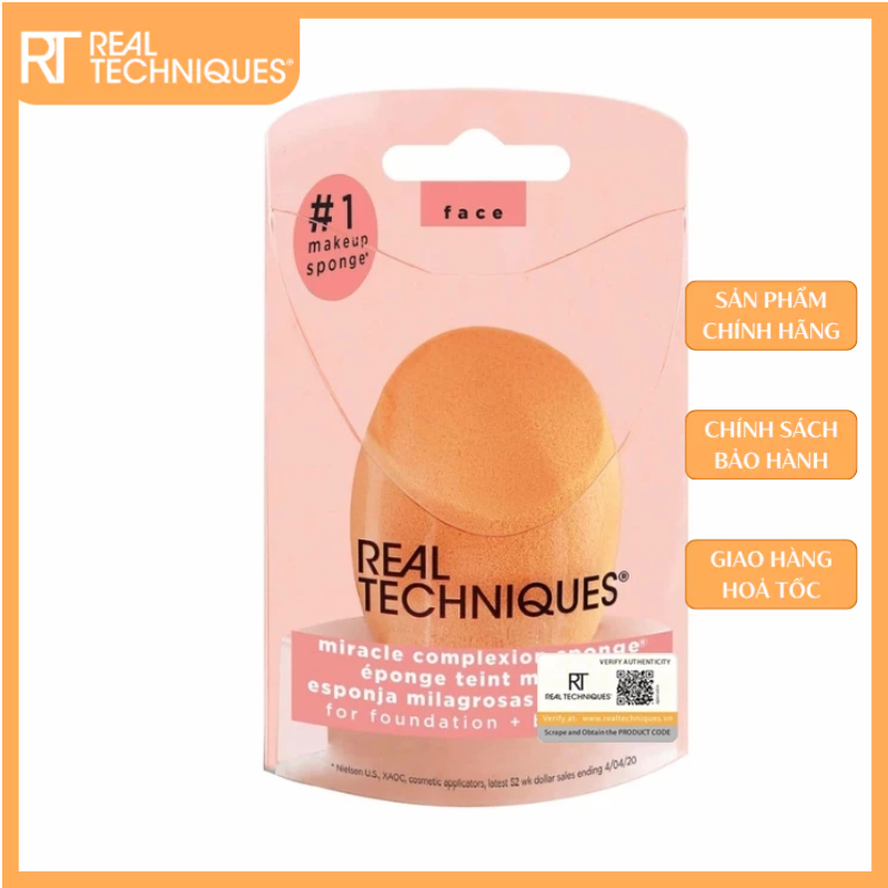 Mút Tán Nền RT REAL TECHNIQUES MIRACLE COMPLEXION SPONGE