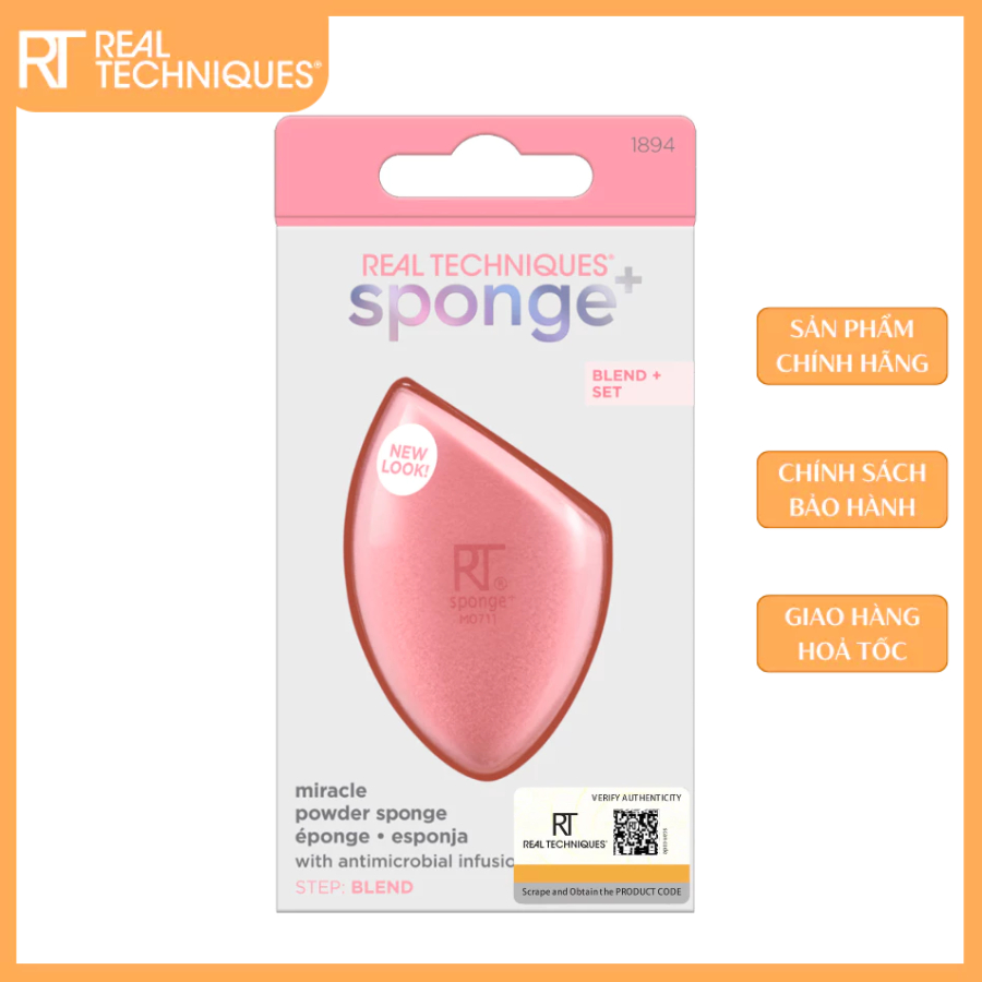 Mút Tán Phấn phủ RT REAL TECHNIQUES Miracle Powder Sponge