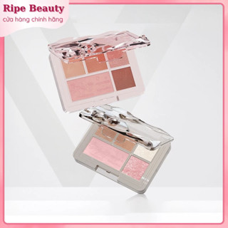  Bảng Phấn Mắt VEECCI 5 Màu Bảng Vỏ Bọt Biển SpongeBob Finish Trang Điểm Màu Đất 