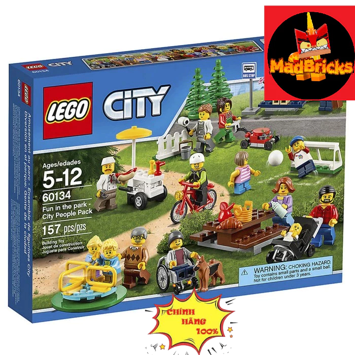(HÀNG  CÓ SẴN SIÊU RẺ) LEGO CITY 60134 - VUI CHƠI TRONG CÔNG VIÊN - FUN IN THE PARK - CITY PEOPLE PA