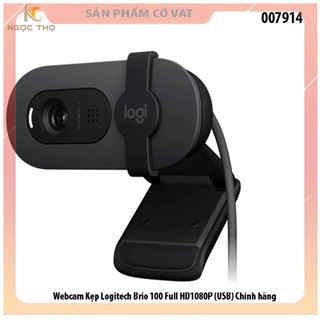 Webcam Kẹp Logitech Brio 100 Full HD1080P - chân usb - Chính hãng - chính hãng
