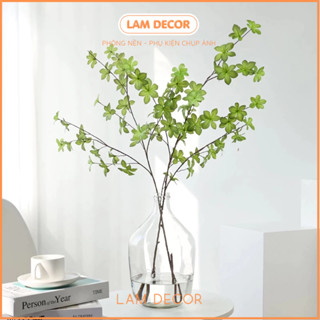 Cây lá chuông, cành thạch nam phong cách tối giản Nhật Bản, lá thạch nam làm phụ kiện chụp ảnh, decor nhà cửa