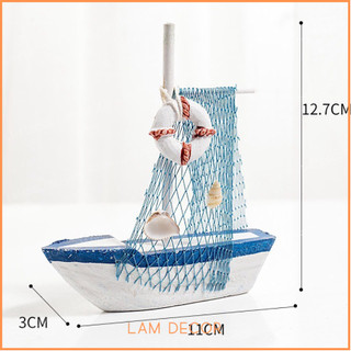 Thuyền Gỗ Trang Trí Phong Cách Biển