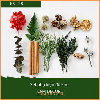 Set đồ khô 9 món decor phong cách cổ điển làm phụ kiện chụp ảnh sản phẩm