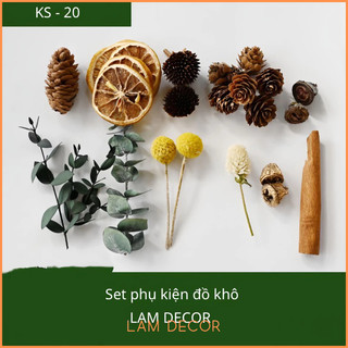 Set đồ khô 9 món decor phong cách cổ điển làm phụ kiện chụp ảnh sản phẩm