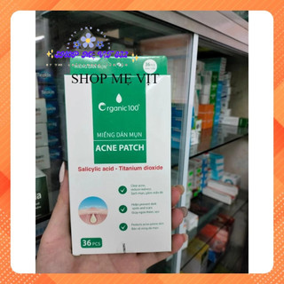 Miếng dán mụn ACNE PATCH organic100, hộp 36 miếng