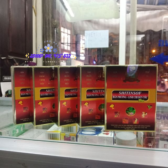 5 hộp Shitinsof màu đen nhuộm tóc thảo dược