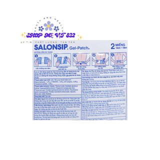 [MỚI] Cao dán Salonsip Gel-Patch  (hộp 8 gói x 3 miếng)