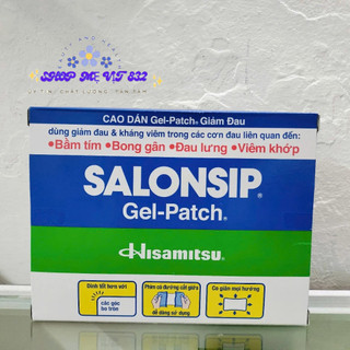 [MỚI] Cao dán Salonsip Gel-Patch  (hộp 8 gói x 3 miếng)