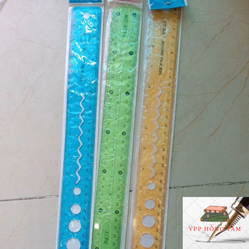 Combo 5 Chiếc Thước dẻo 20cm có hình học Aihao