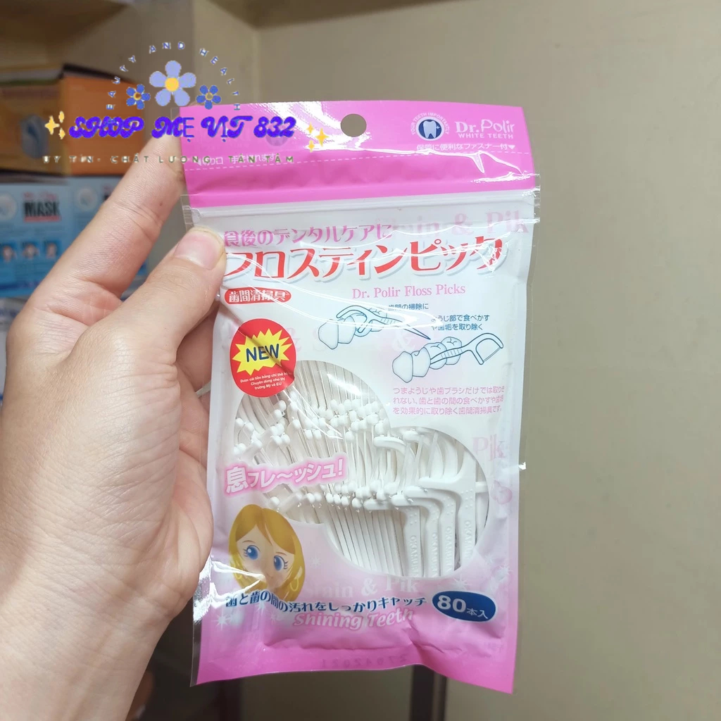 Chỉ kẽ răng Shining Teeth 80 que