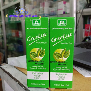 Xịt thơm miệng thảo dược Greelux fresh mint cool 12ml