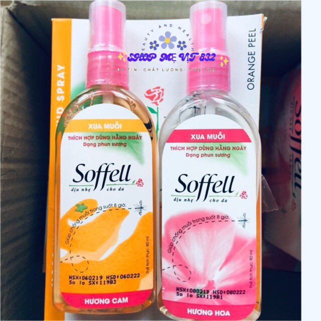 Xịt chống muỗi Soffell chai 80ml