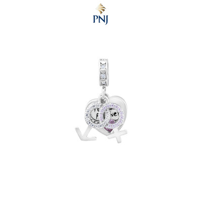 Hạt Charm Bạc DIY đính đá PNJSilver ZTXMW060021