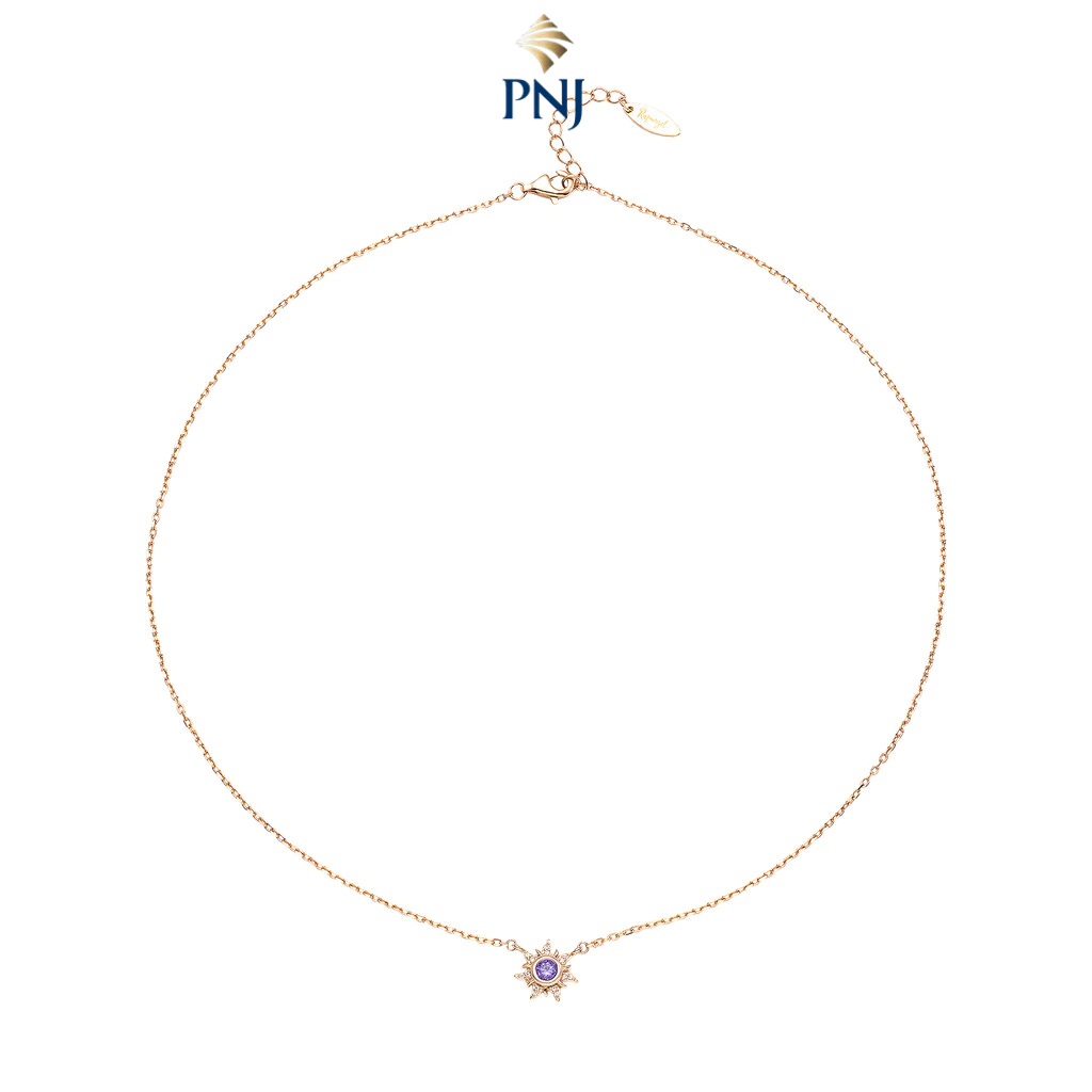 Dây cổ Bạc đính đá Disney|PNJ Tangled ZTXMX060001